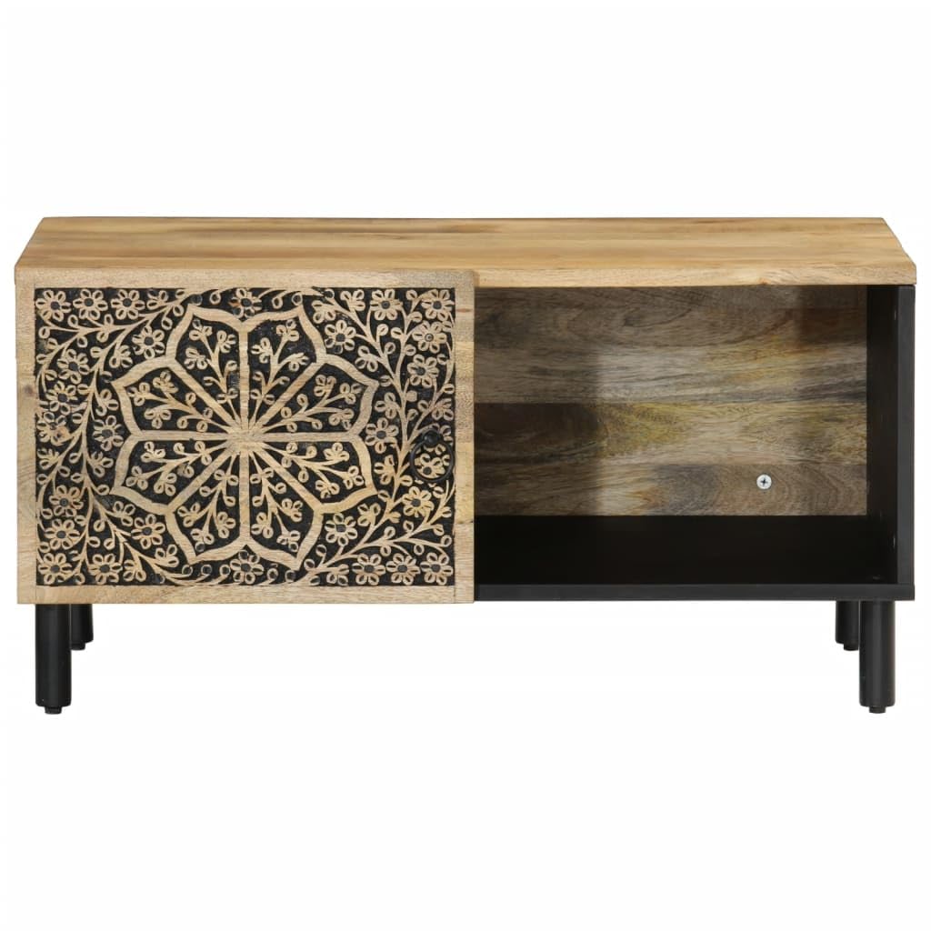 Stolik kawowy 80 x 50 x 40 cm lite drewno mango
