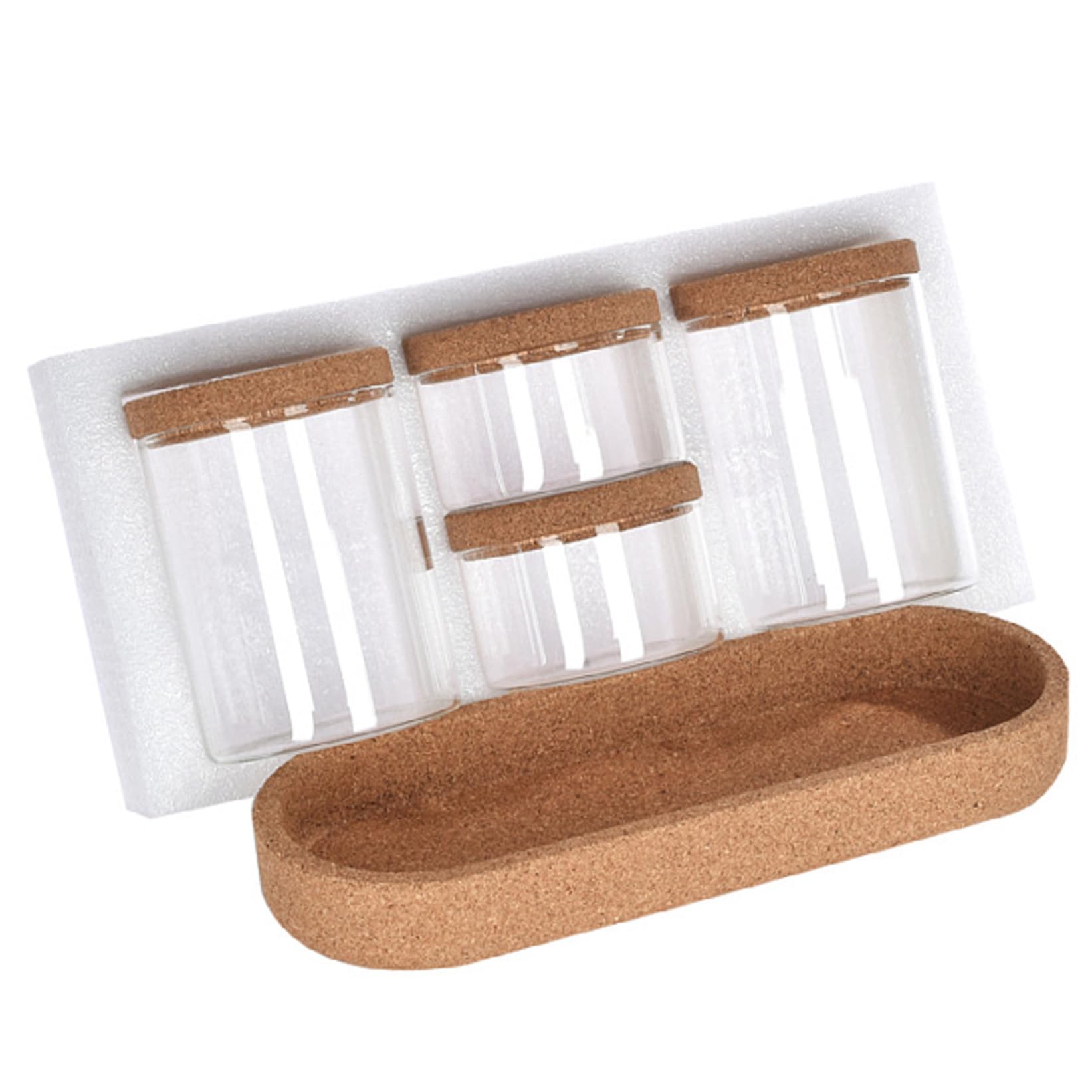 Boîtes à thé café sucre empilables bocaux verre transparent