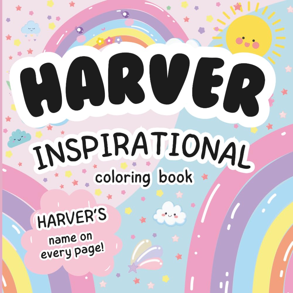 Harver Inspirational Coloring Book: Personalized Just for Harver – Harver's Name Appears on Every Coloring Page