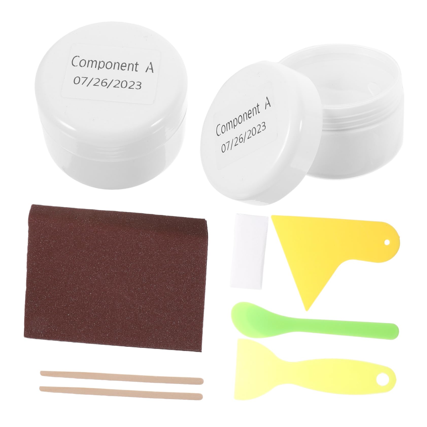 Kit de réparation de carrelage blanc à adhérence forte pour évier et baignoire