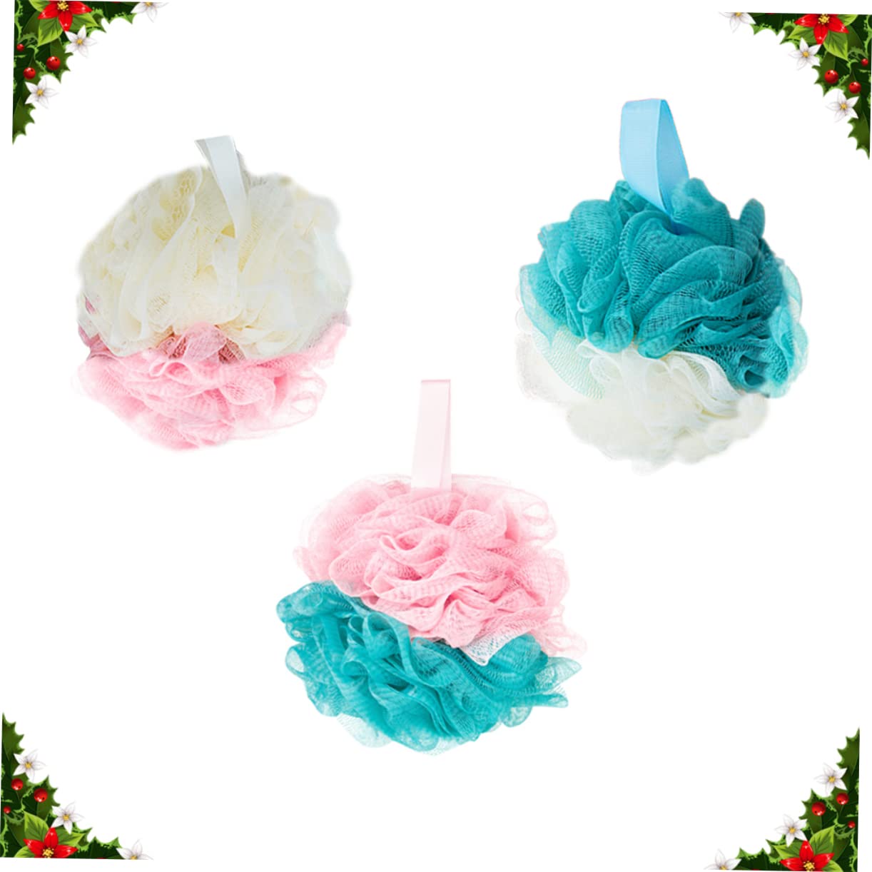 FRCOLOR 6 Piezas Puf De Baño Depurador De Baño Para El Cuerpo Depurador De Cuerpo Esponja De Baño Exfoliante Esponjas De Lufa De Baño Esponjas Naturales Baño Suave Escarchado Flor De Baño