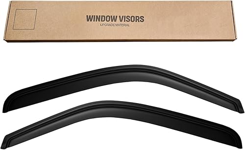 Miniatura 6 de Protectores de lluvia de ventana para SierraSilverado 150025003500 1999-2007, deflector de viento 2000 2001 2002 2003 2004 2005 2006, humo oscuro,