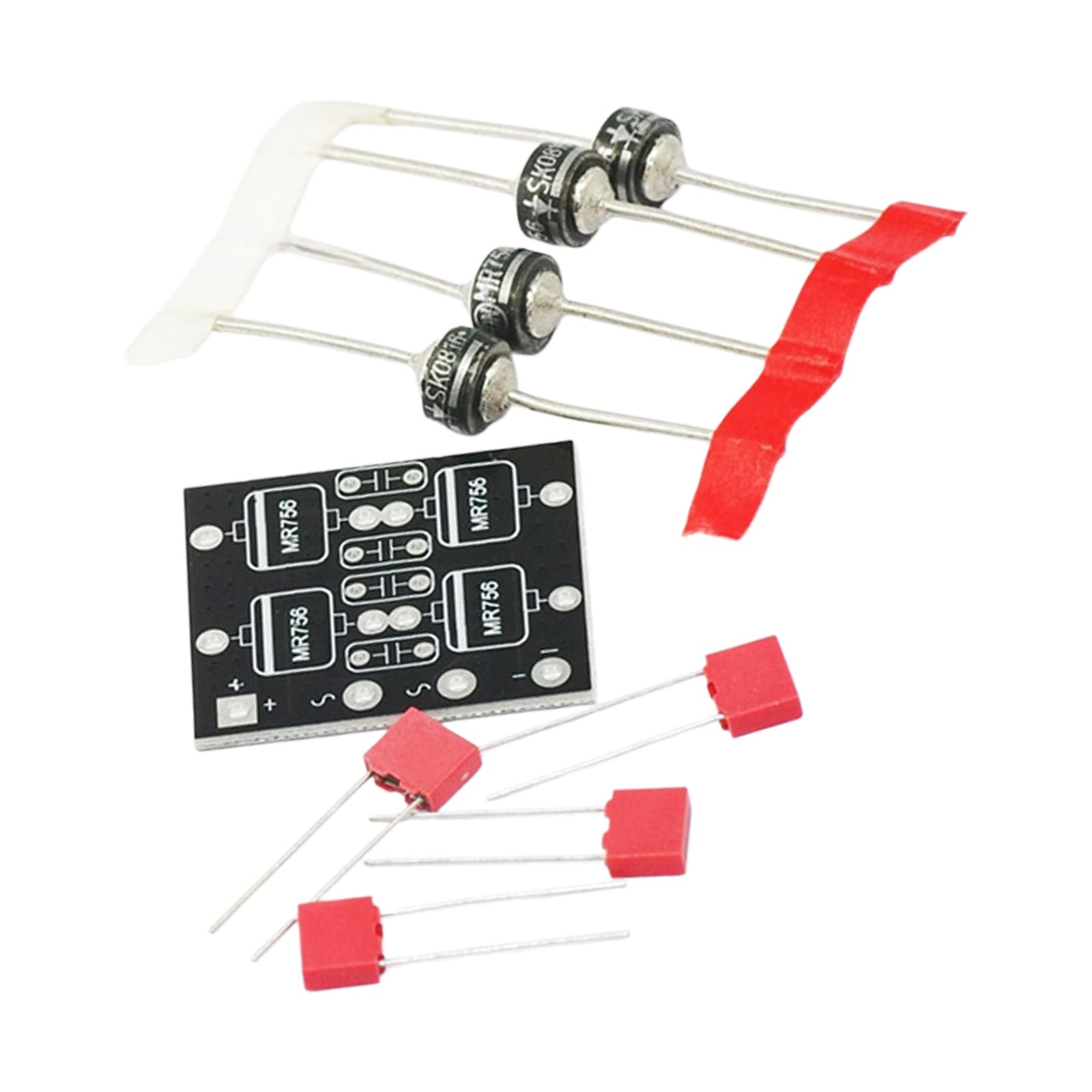Powerful Bridge Rectifier with Parallel Capacitors 600V Rating 55C to 150C Ranges Stack Bridge Rectifiers 12A Fast Recovery Rectifier