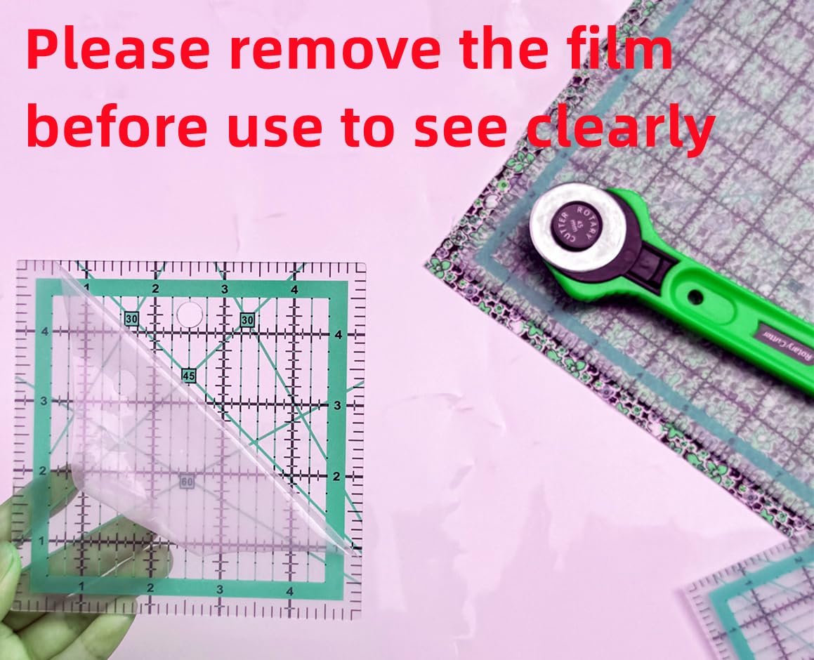 Quilting Rulers,Quilting Templates Square Ruler (2.5",3.5", 5", 6",8")