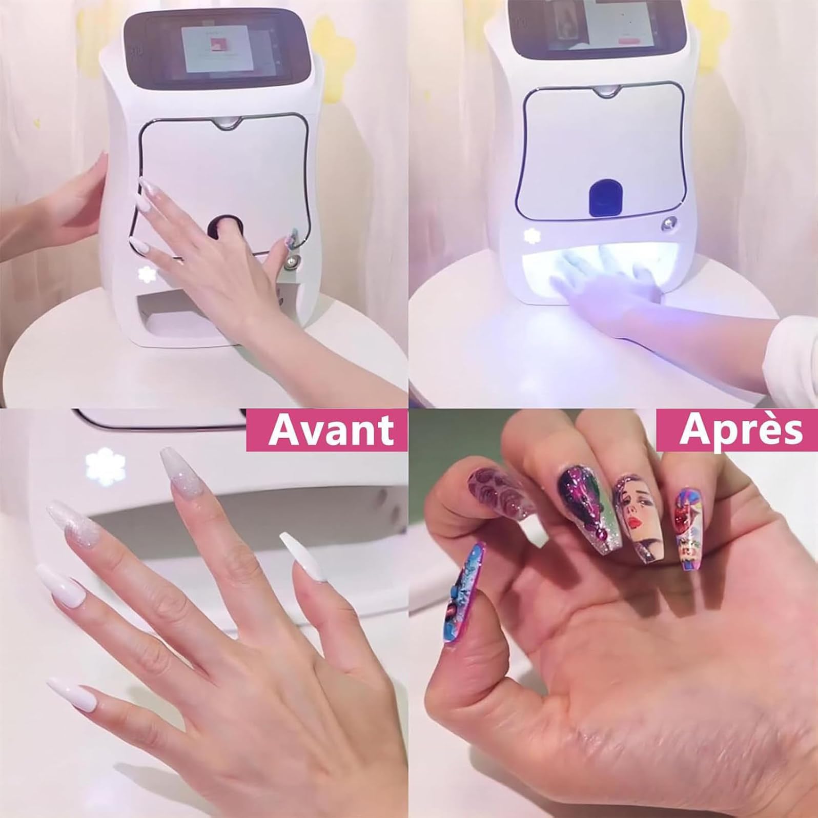【B10】Auto Nail ネイルプリンター　Nail Printer Pro AutoNail Rabbit | アプリで選んで、1分で完成
