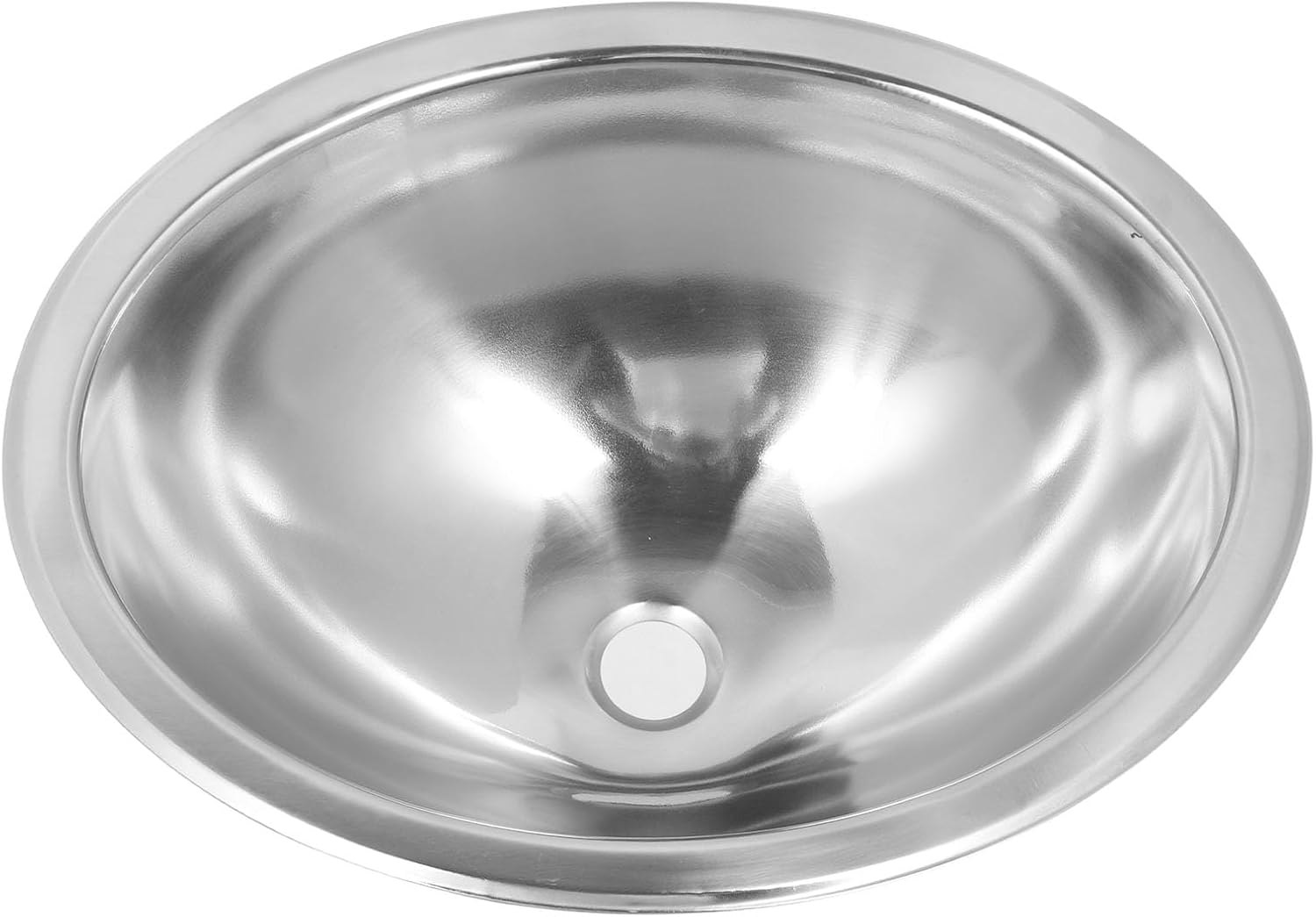LiebeWH Oval RV 304 Stainless Steel Sink Large Capacity Hand Wash Basin for Caravan Campers