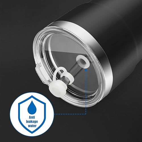 Miniatura 6 de Tapones de silicona a prueba de derrames compatibles con vasos de popote YETI de 162024252635 onzas, con tapa de popote de silicona antifugas,