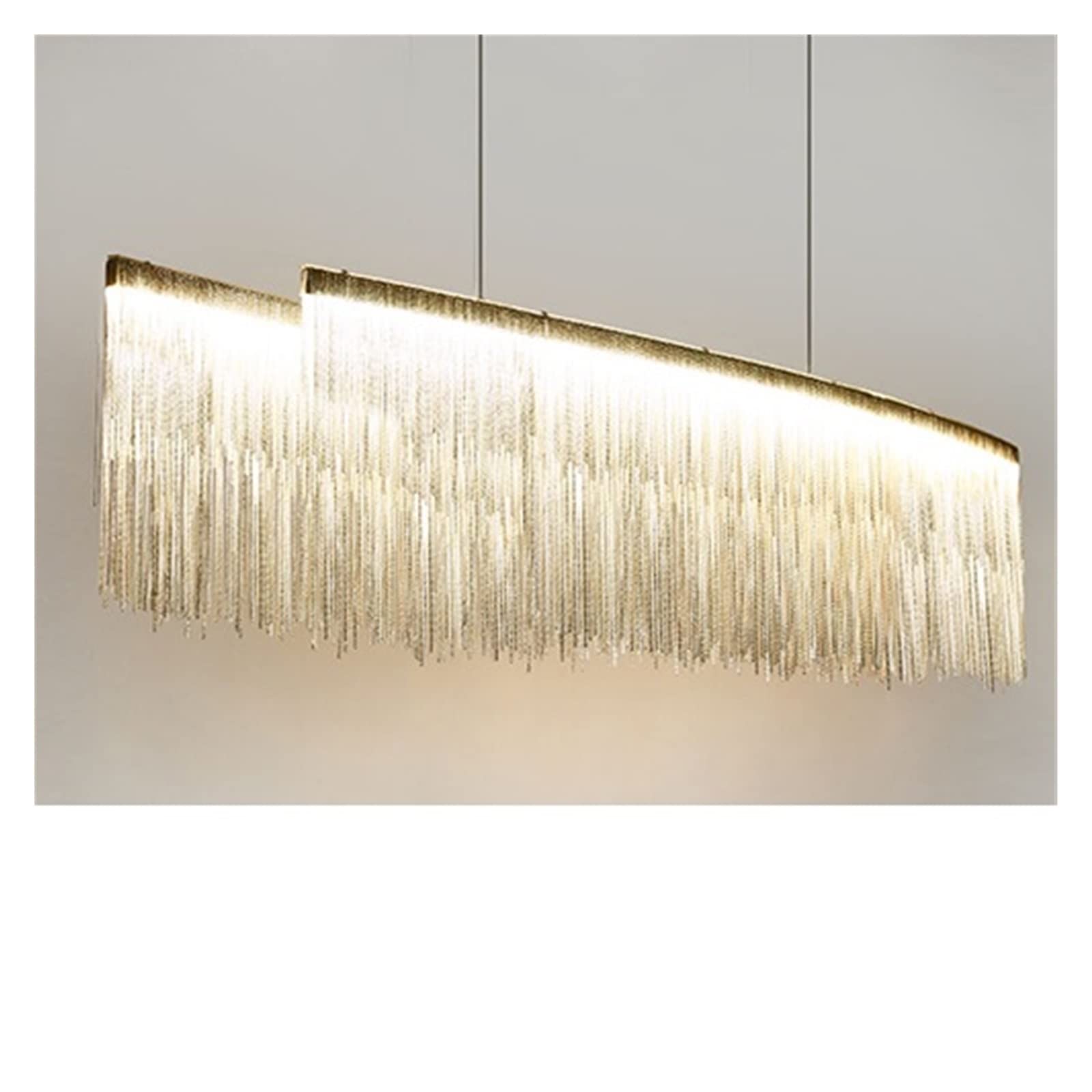 LYMSXAZOU Modern LED Crystal Chandelier for Living Room Villa Restaurant & Clubhouse - Designer Hanging Light with 60cm Diameter Cool White Finish Elegant Tassel Design