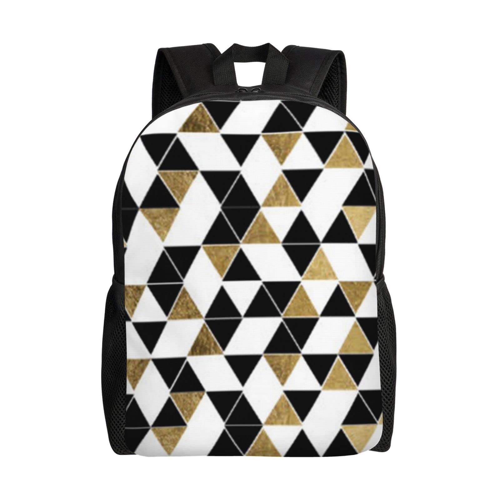Sac à dos imprimé triangles avec bandoulière décontractée taille unique - 8