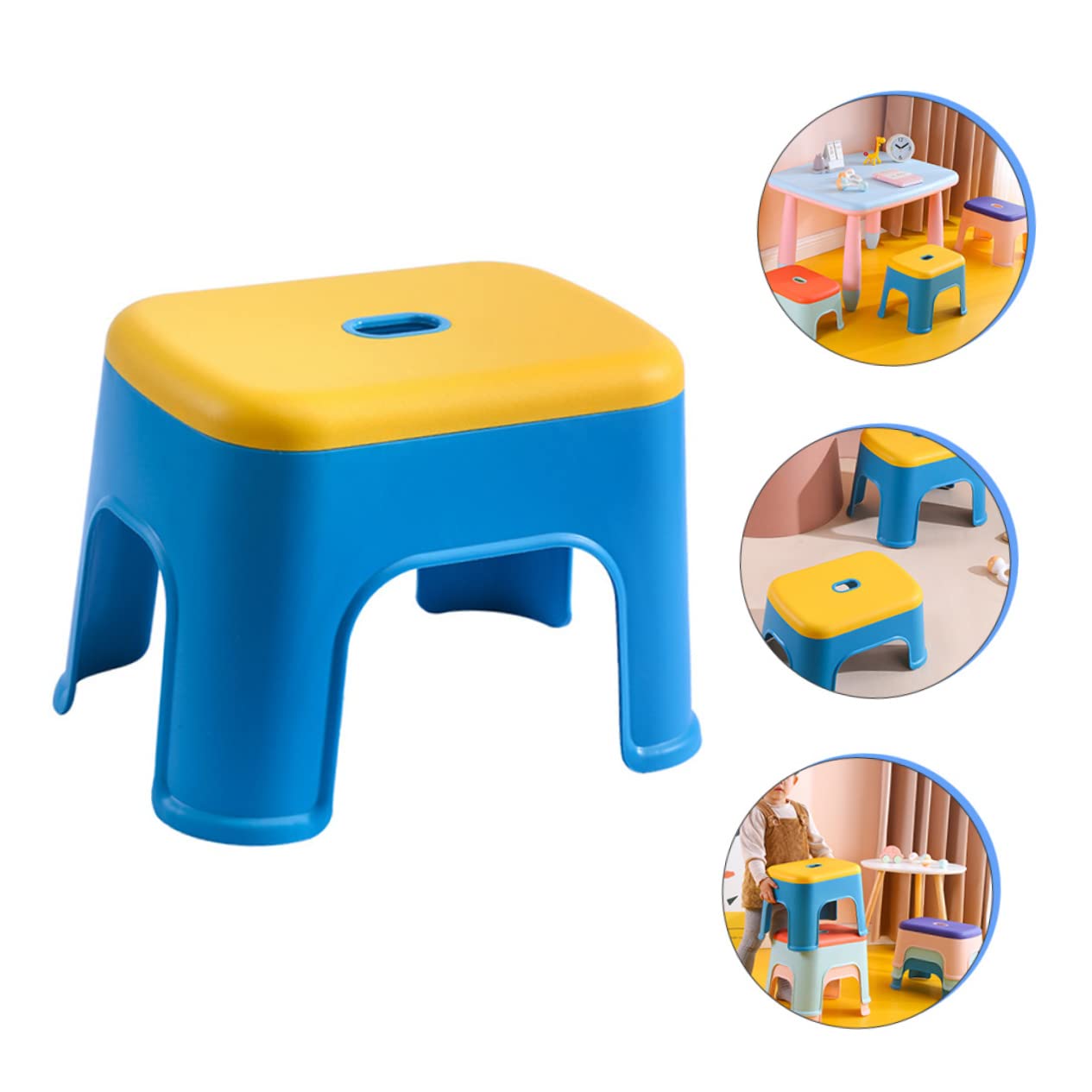 FAVOMOTO Adorable Toddler Stool Potty Stool for Boys and Girls Kitchen Step Lightweight Easy to Store