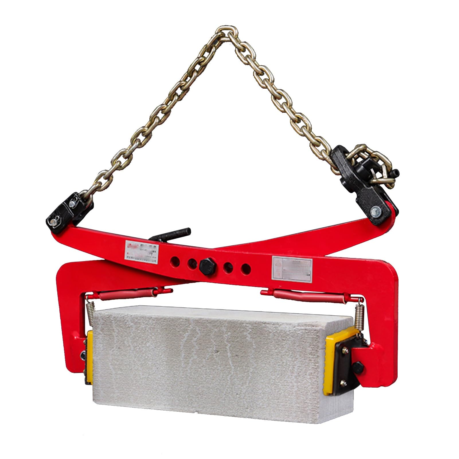 Heavy Duty Stone Lifting Clamps-Grabo Curb Tongs, Adjustable Alloy Steel Slab Lifter, Chain Pliers for Pavers, Efficient Scissor Lifter