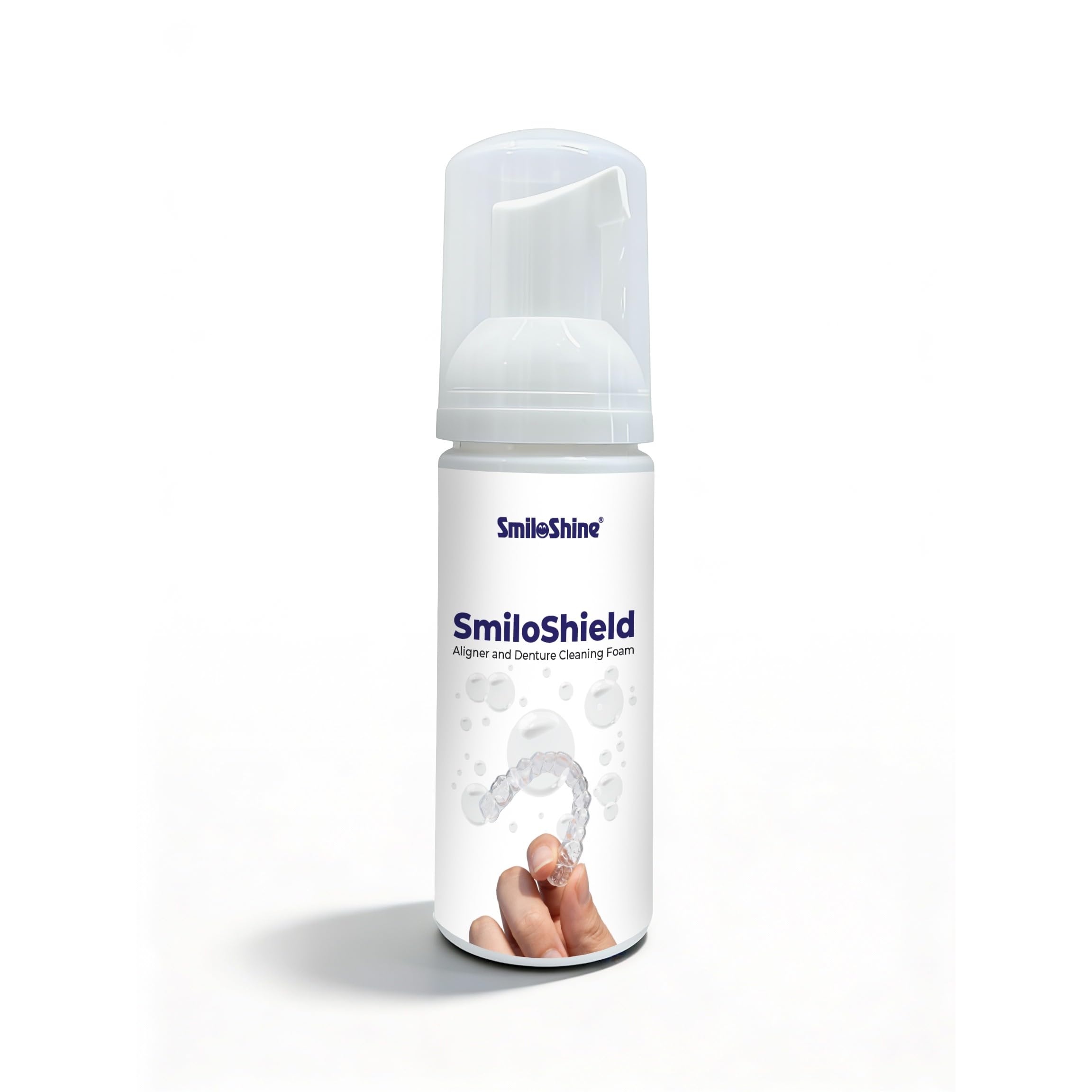 SmiloShine Foamy Aligner Cleaning Foam | Peppermint Flavor | Antibacterial Formula for Dentures, Retainers & Aligners | Odour-Free | Oral Foam for Retainer Cleaner | Easy & Portable | Pack of 1 (50g)-picture-31
