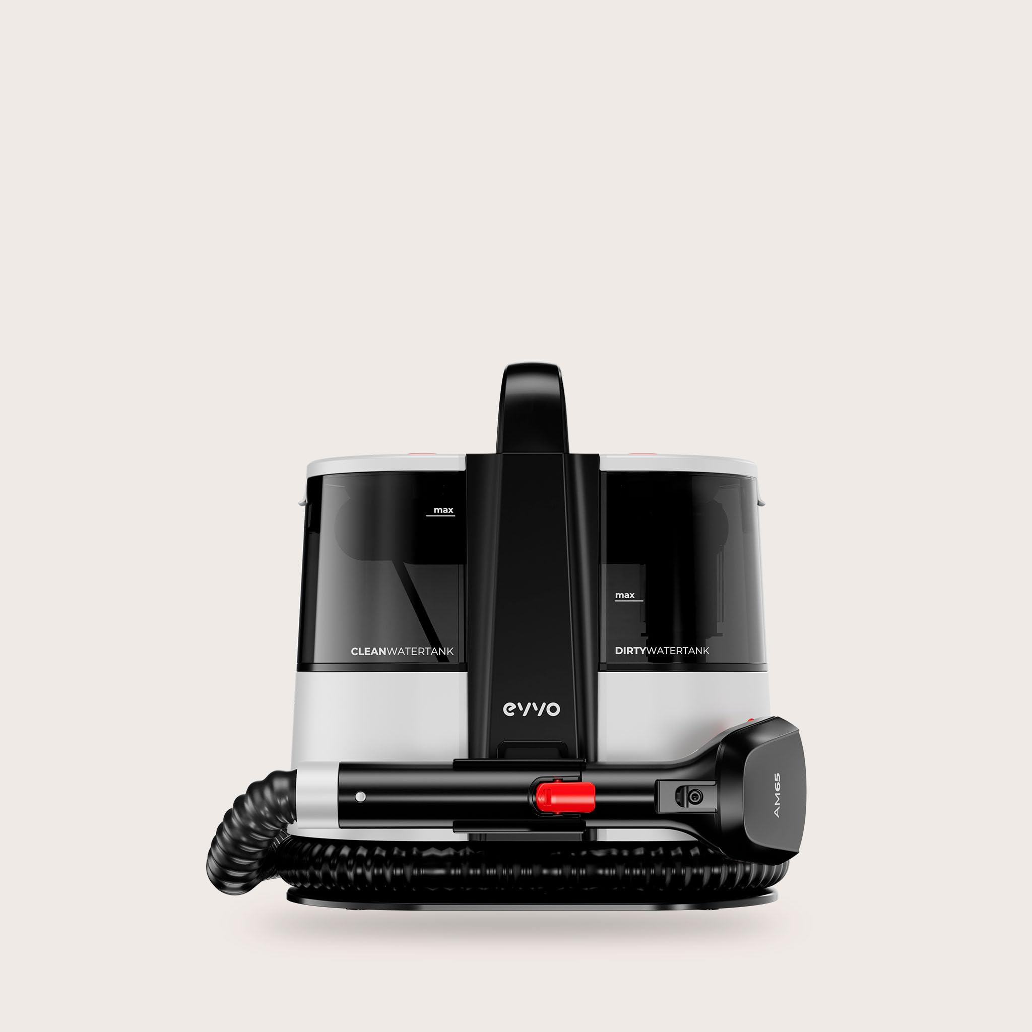 EVVO AM65 wydajny środek do czyszczenia dywanów i tapicerki o mocy 600 W, odkurzacz wodny do tapicerki, sof i samochodów, urządzenie do czyszczenia tapicerki z funkcją spryskiwania i ssania, oddzielne