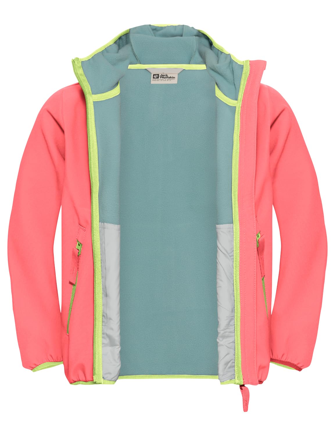 Jack Wolfskin Unisex Kinder Fourwinds Jacket Kids, Sunset Coral, 92