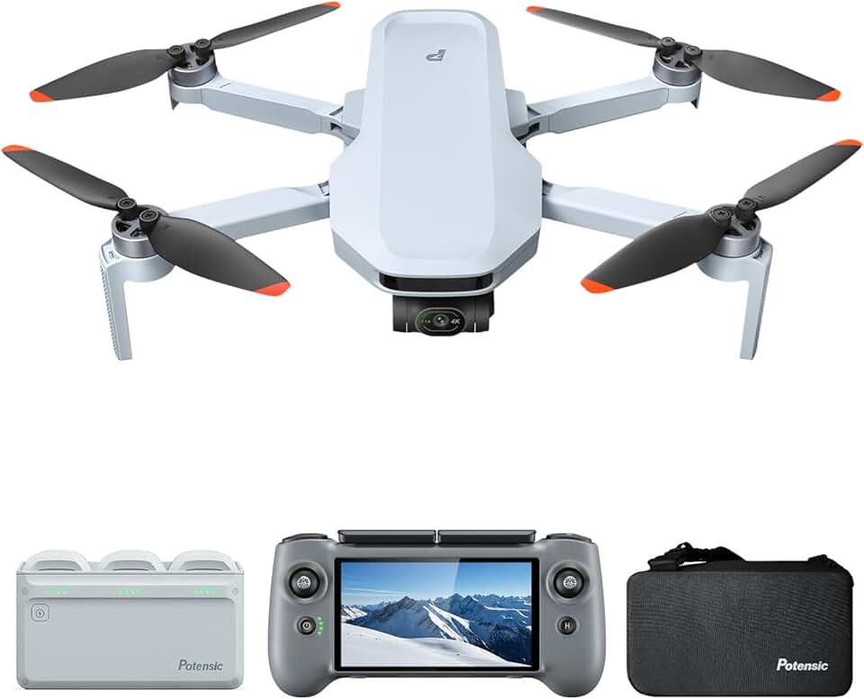 Atom 2 Fly More Combo with RC PTD 1, Drone with Camera for A