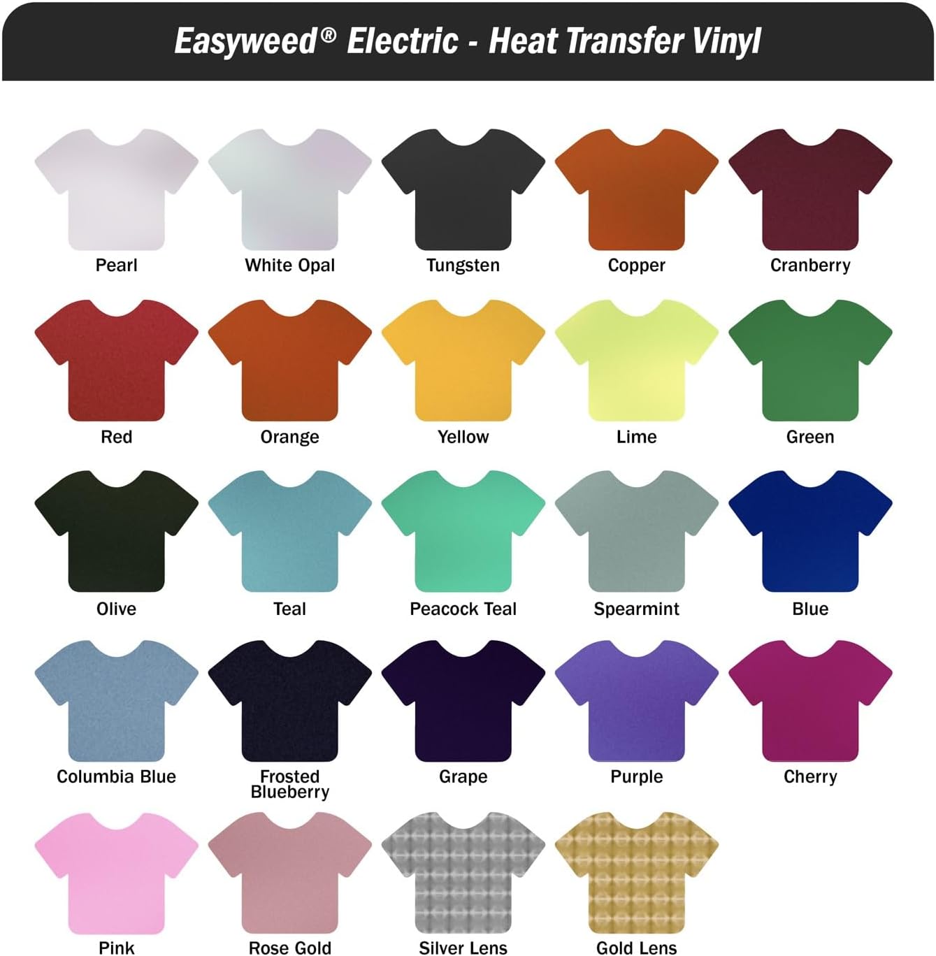 Siser EasyWeed Heat Transfer Vinyl 11.8" x 10ft Roll (Electric Copper) - Compatible with Siser, Cricut, Silhouette and Other Craft/Professional Cutters - CPSIA Certified