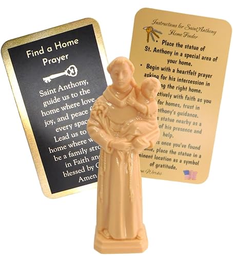 Westmon Works St Anthony Home Finder Statue and Holy Card