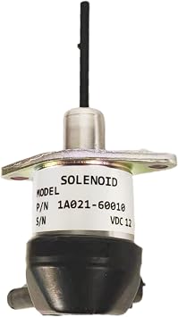 1A021-60015 إغلاق الوقود عن الملف اللولبي 1A021-60010 متوافق مع محرك كوبوتا L2800 L3130 L3200 L3240 L3430 V2003 V2203 V2403 D1503 D1703 D1803 ، لبوب