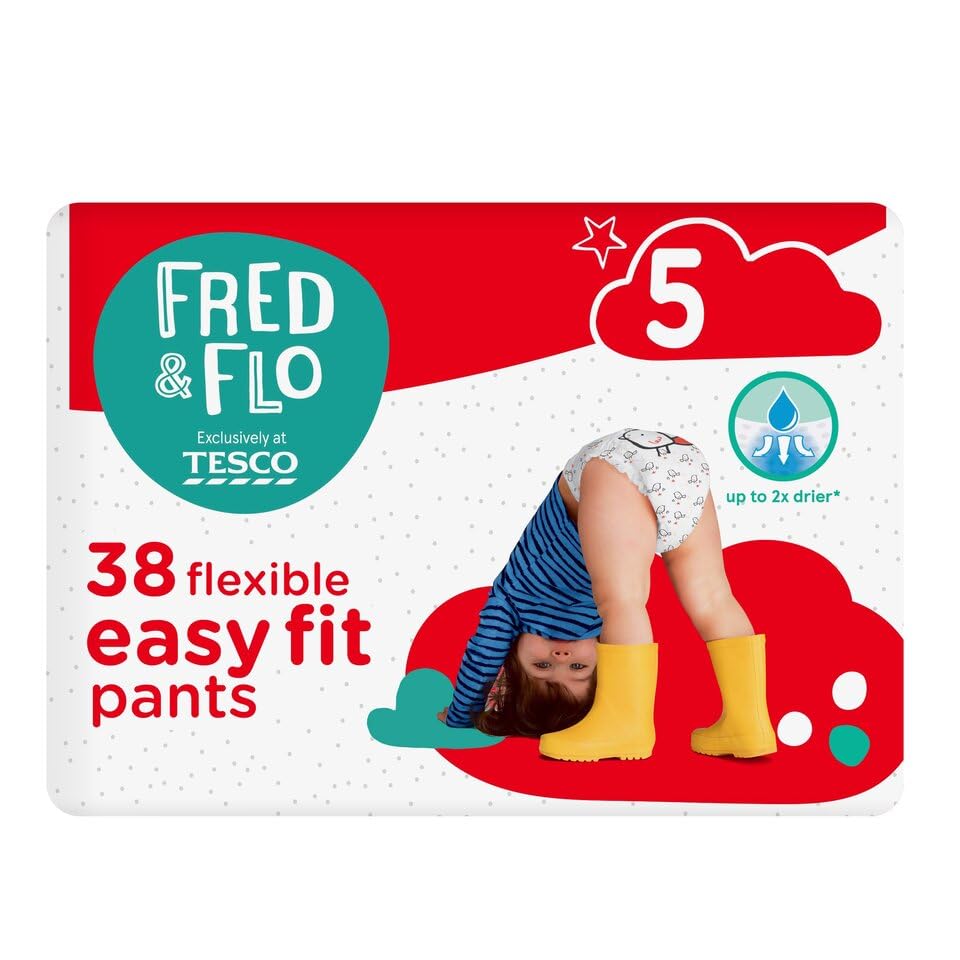 Fred & Flo Size 5 Nappy Pants 38 Pack