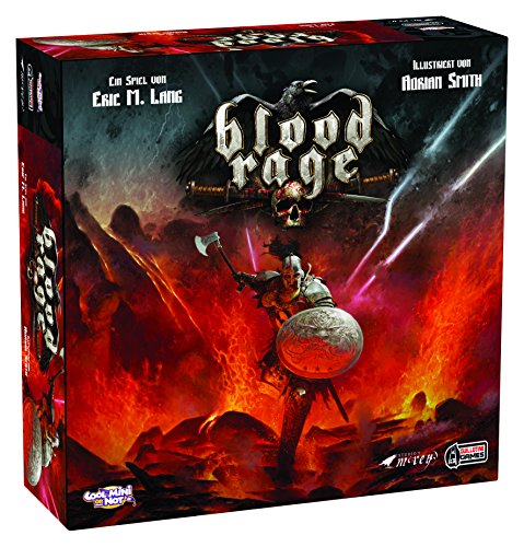 CMON, Blood Rage, Grundspiel, Expertenspiel, Strategiespiel, 2-4 Spieler, Ab 12+ Jahren, 60+ Minuten, Deutsch, Meerkleuren