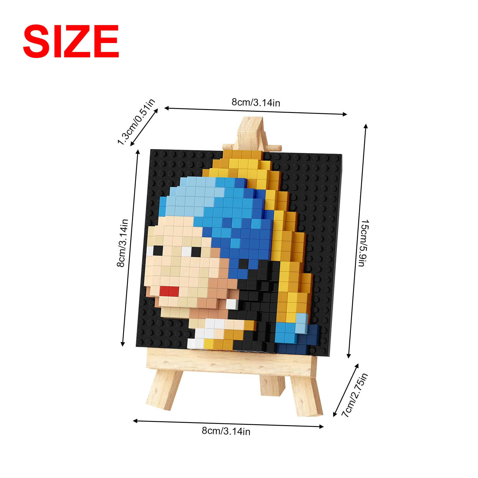 NOOLY World Famous Painting Mini Building Block Set for Home and Office Decoration WKLJM-03 (Girl) - Image 2