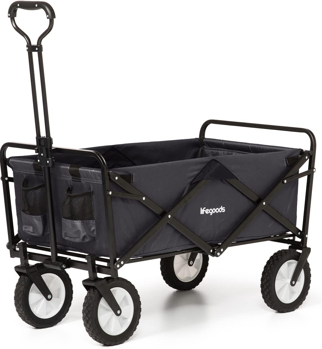 Chariot De Plage Pliable VEVOR 76x39 Cm Hauteur Réglable - Pour Transport Facile, Neuf
