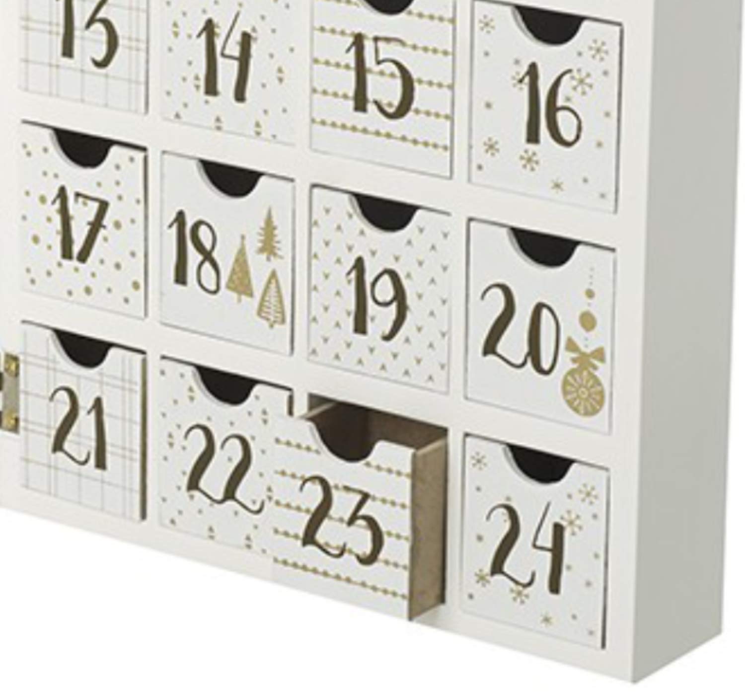 Calendario de Adviento de madera