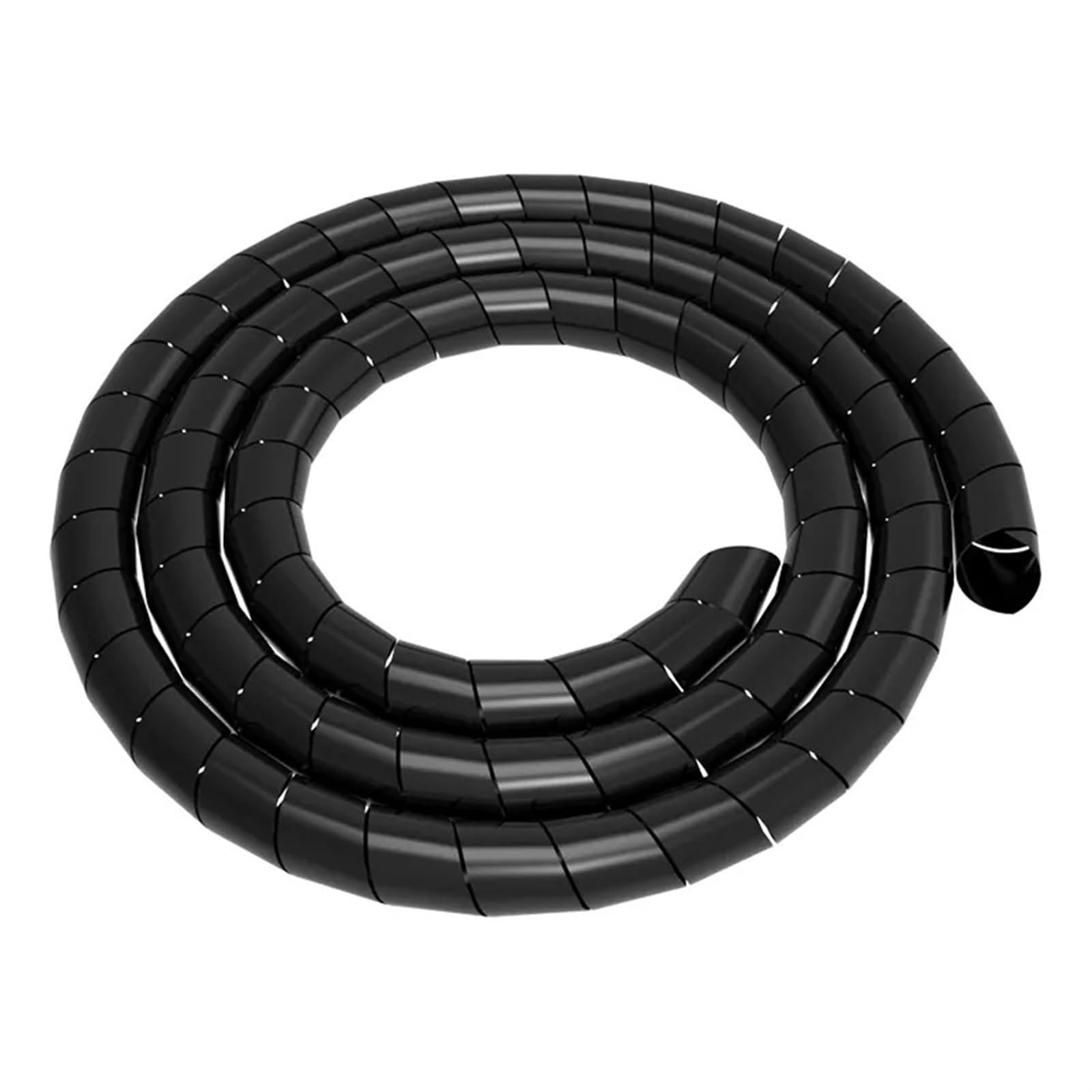 Enrollador Protector de Envoltura de Cable de 12 Metros, diámetro Interior de 8 mm, Organizador de Alambre en Espiral Flexible, Tubo de Almacenamiento de Cable, Cubierta de Tubo(White)