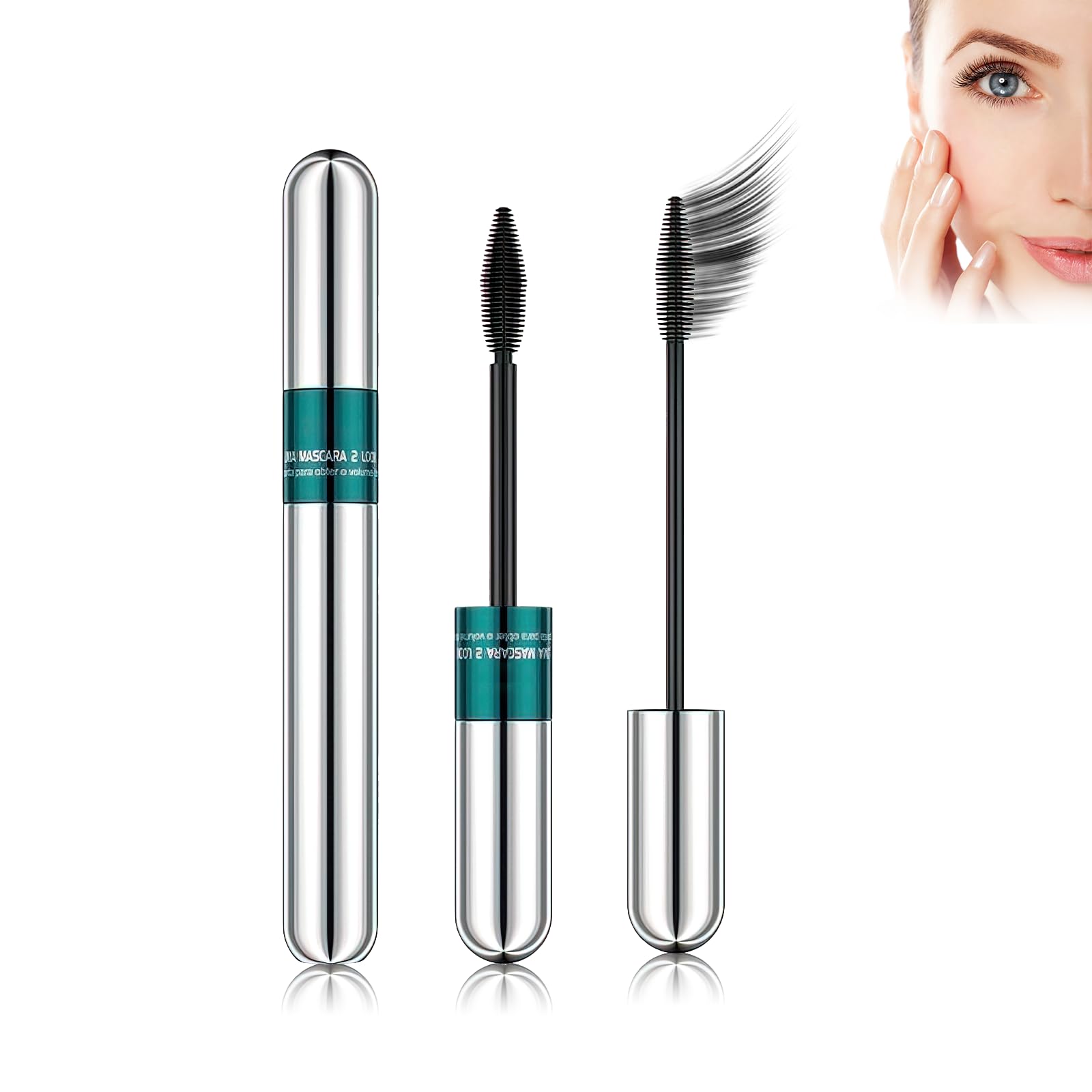 Leogony4D Silk Fiber Lash Mascara UK, 2 In 1 Waterproof Lengthening Mascara