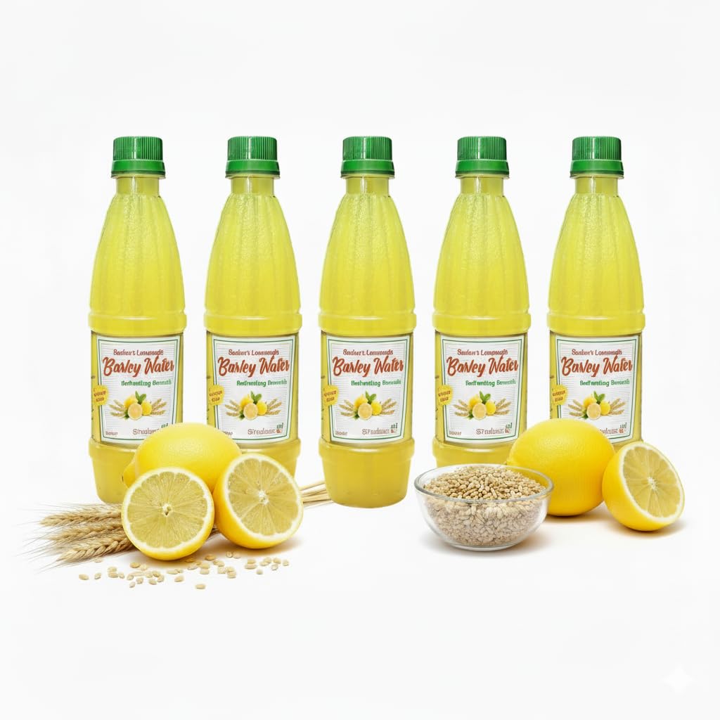 Lemonade Barley Water for Kidney & Urinary Stone Care Ayurvedic Drink Dissolves & Cleans Stones (Pack of 5)