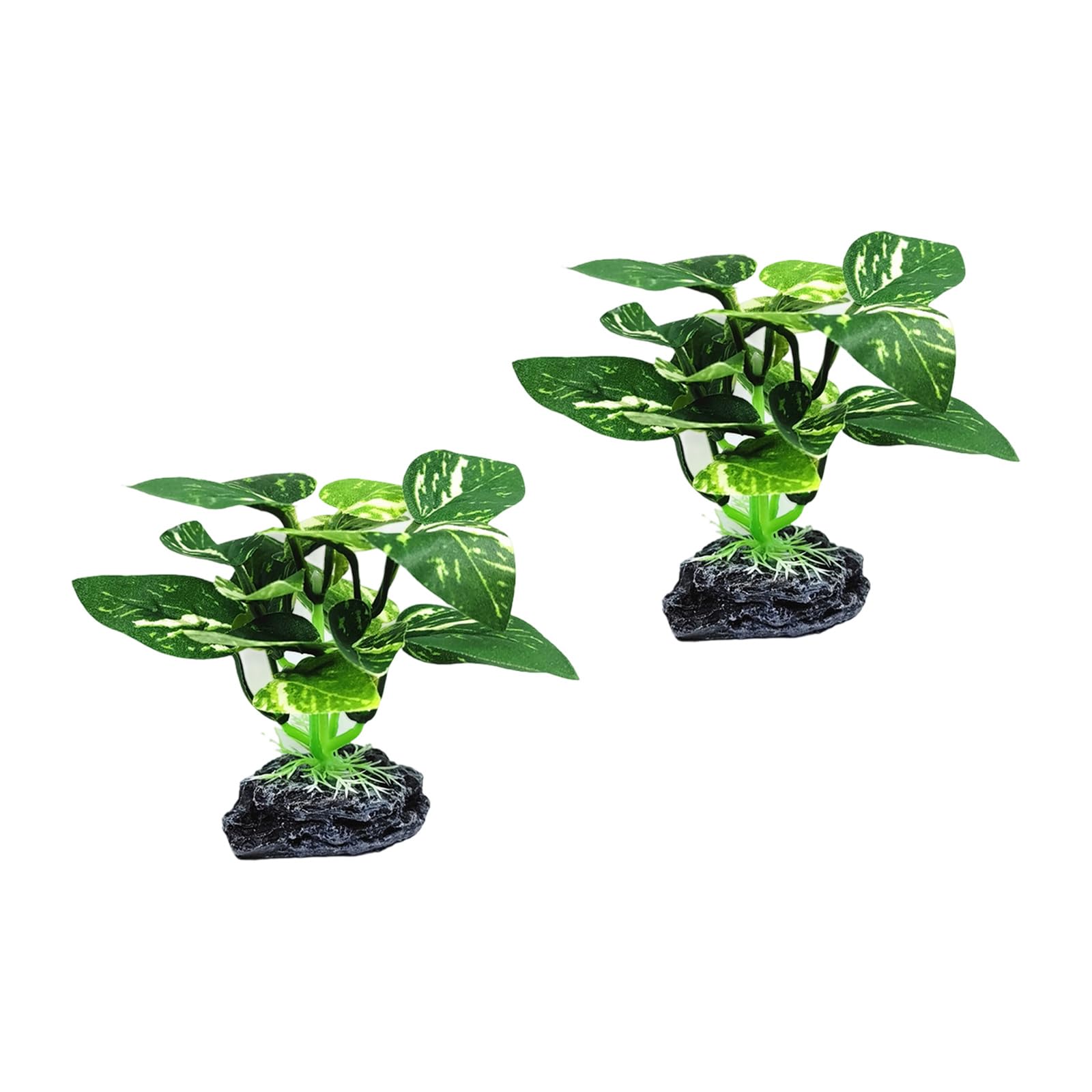 Sisyeuo Artificial Aquarium Decorations for Shrimp Habitat, Terrarium Plant Fish Landscape Ornaments Underwater Scenery Decors