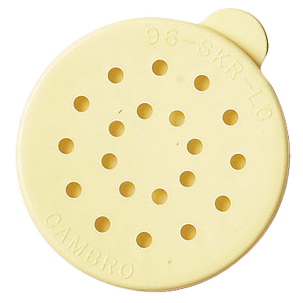 Cambro 96SKRLC405 Shaker Lid for Cheese Yellow