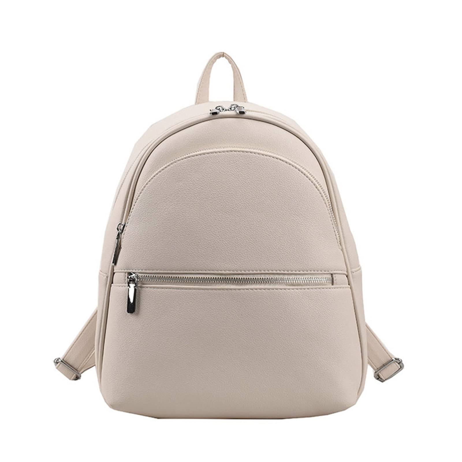 MICFENY Womens Leisure Backpack Ladies Soft Leather Casual Daypack Teenagers School Bag Fashion Travel Backpack Girls Back Packs
