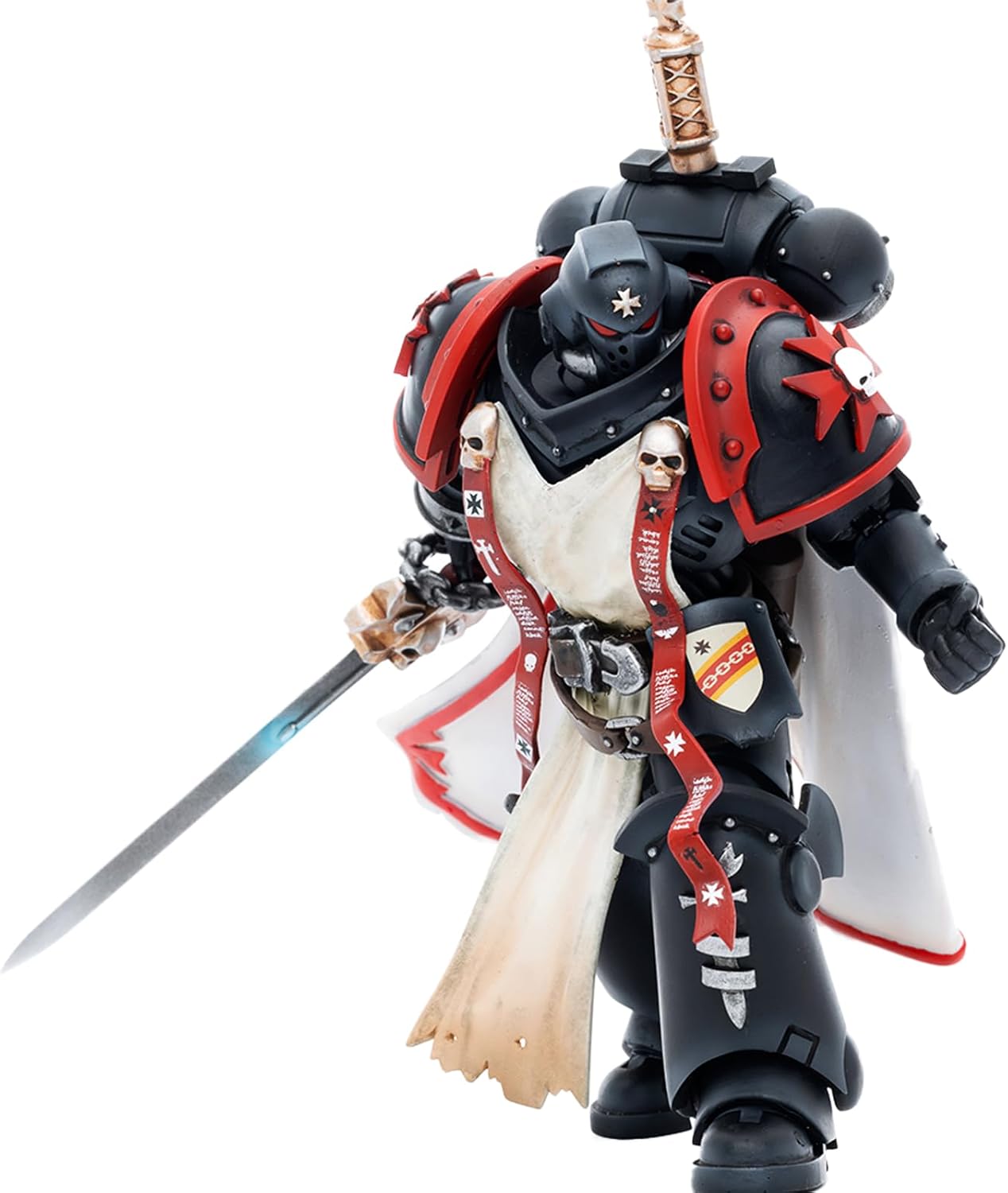 JOYTOY Warhammer 40K Black Templars 1/18 Action Figures Black Templars Primaris Sword Brethren Eberwulf Collection
