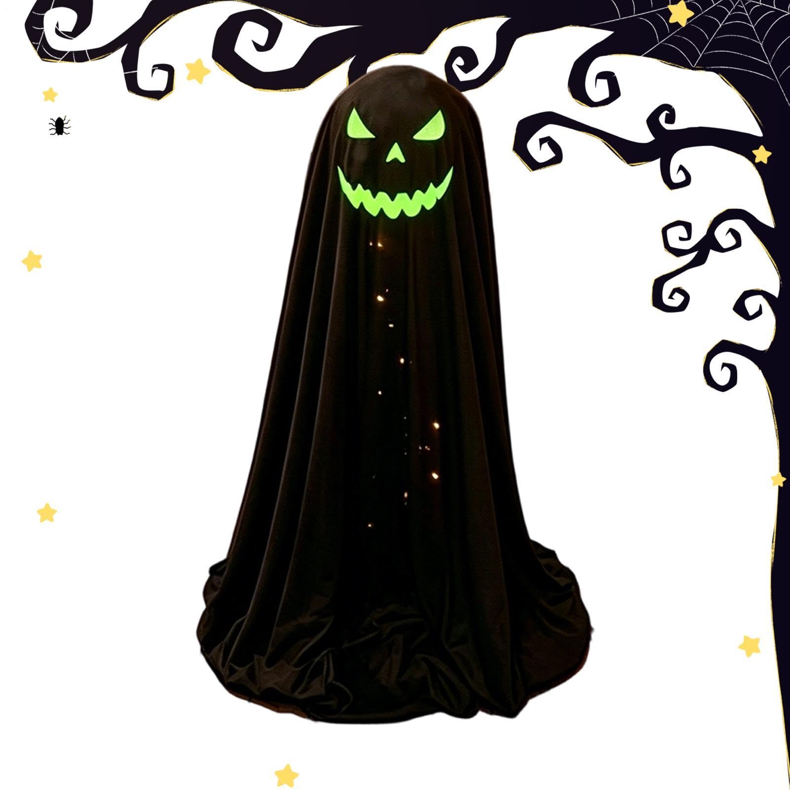 Figurine fantôme Halloween effrayante grande taille pour pelouse et cour extérieure