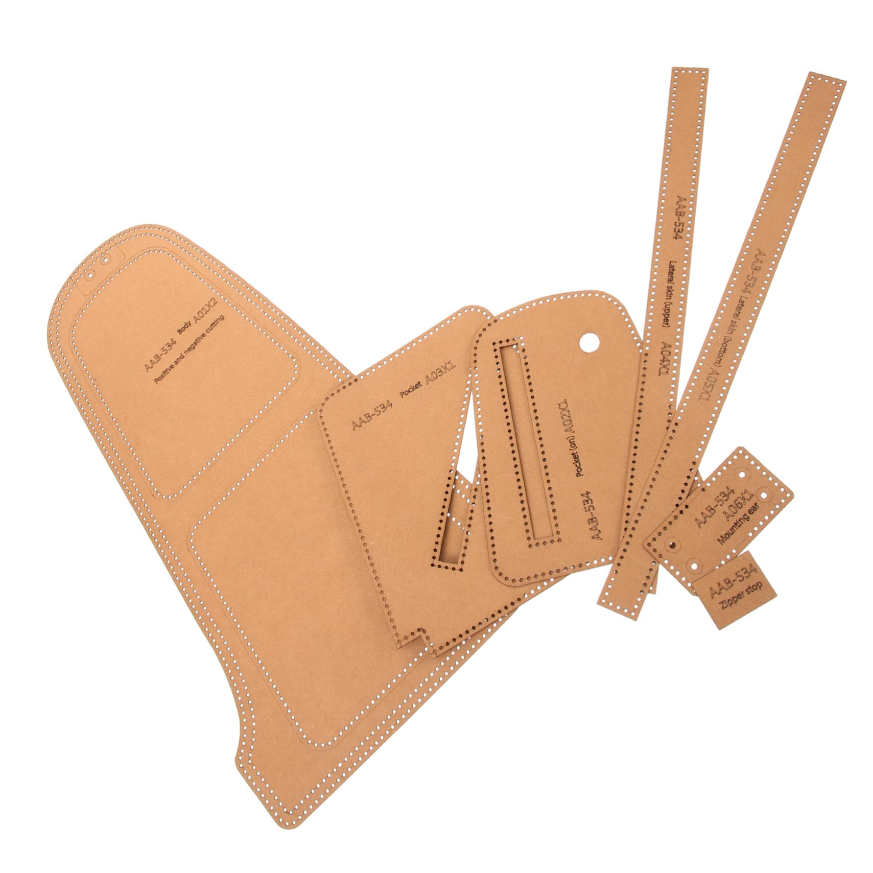 Housoutil 3 Juegos Plantillas de Elaboración de Bolsas Plantillas Mochilas y Bandoleras Diy Cartón