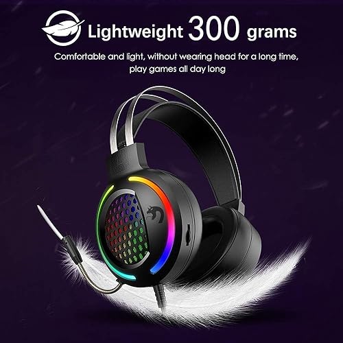 Miniatura 7 de Teclado y mouse para juegos 60% RGB y auriculares para juegos, teclado mecánico con cable, diseño mini compacto TKL de 68 teclas, mouse RGB de