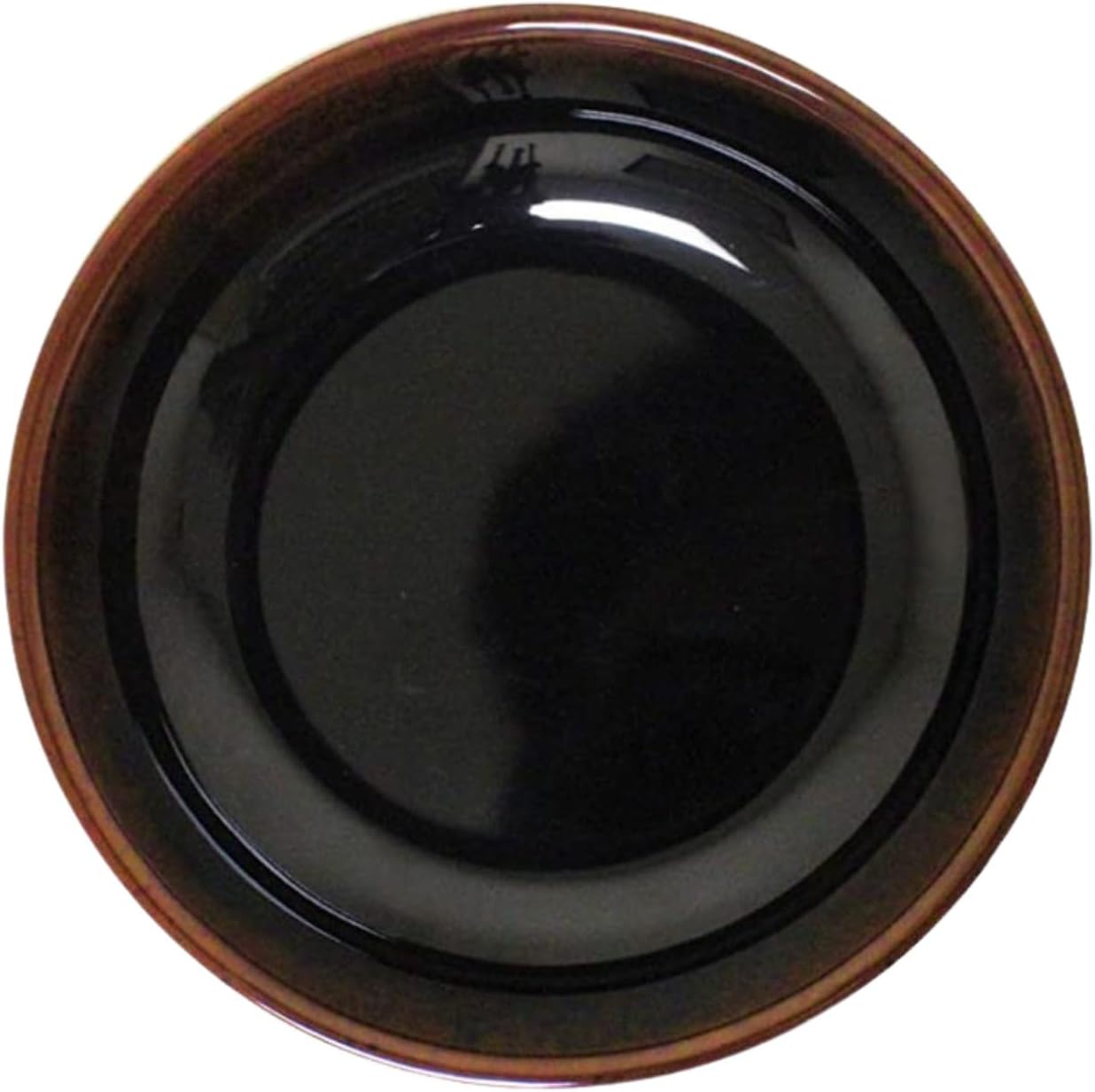 TrueCraftware- 9 oz Flat Base Bowl Tenmoku Dinnerware Melamine Set of 12- Dishwasher Safe Reusable Serving Bowls Dinnerware Dishes for Soup Ramen Noodles Bowl