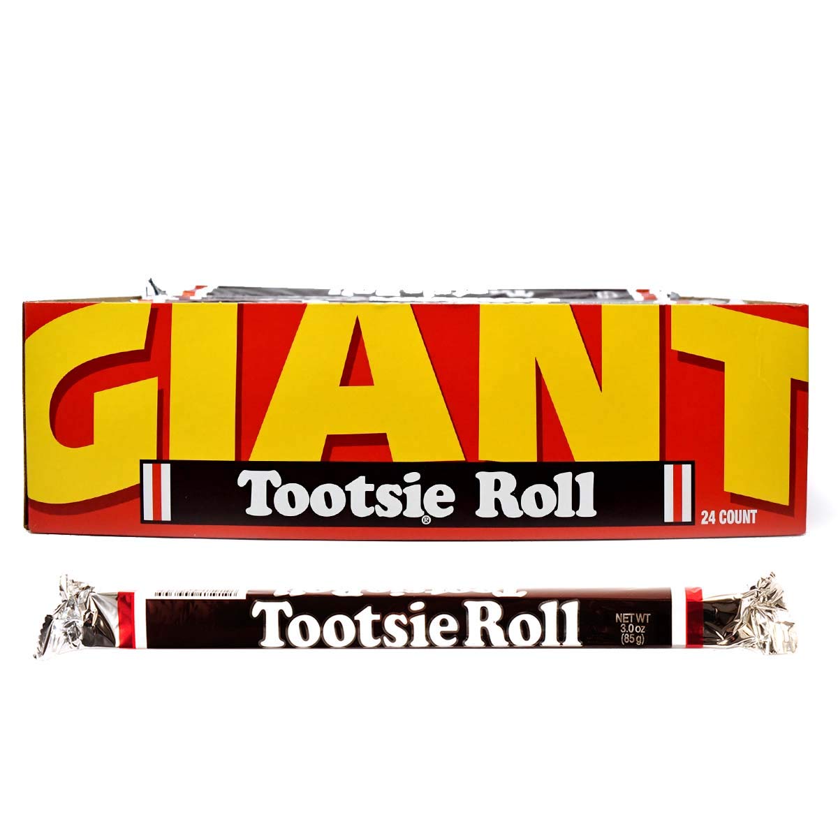 Tootsie Roll Giant, 3 Oz Boxes (Pack of 24)