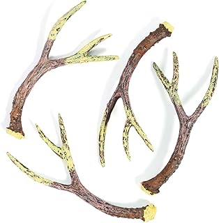 Fun Express Deer Antlers Resin Table Decorations 12 Pack - Realistic Faux Antler Decor for Forest Woodland Christmas Party | Rustic Wedding Centerpieces & Hunting Lodge Themed Events
