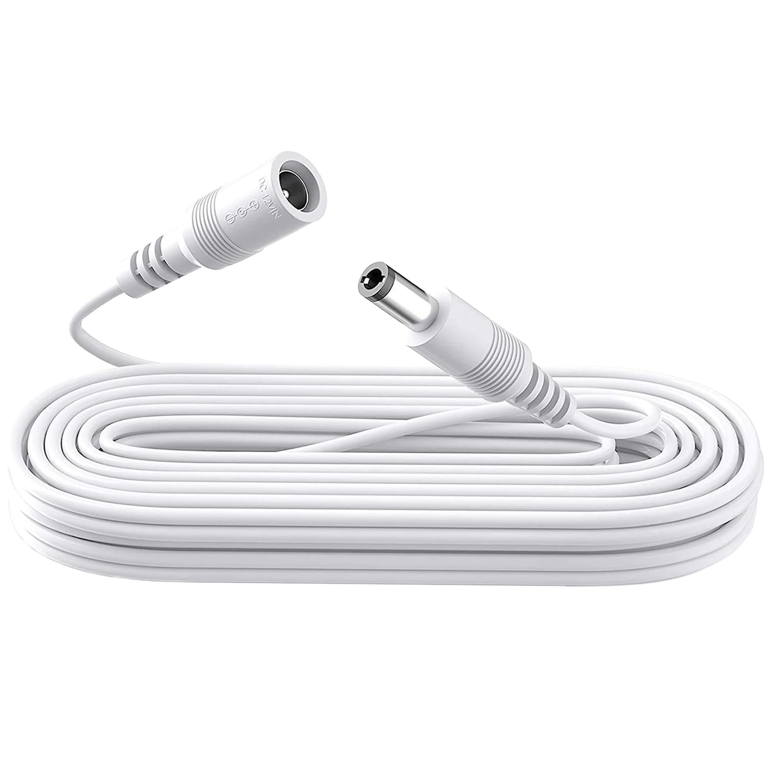 ANLINK 3M 10ft DC Power Extension Cable, Premium Pure Copper DC 12V Power Adapter Extension Cord 5.5mm x 2.1mm for CCTV Security Camera/Router/LED Strip Light/Printer/Monitor and More-White — image 1