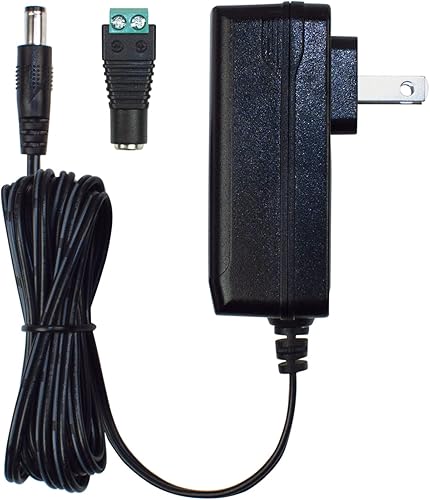 Miniatura 6 de Armacost Lighting 12V 12W 1 Amp Adaptador de fuente de alimentación Transformador AC 100V-120V con conector de salida DC de 0.217x0.083 in