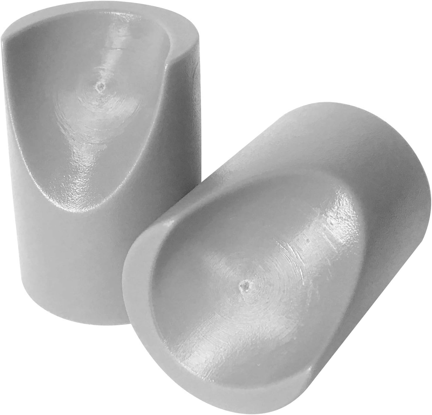 8 Gray Folding Chair V-Tip Stabilizer Caps, 7/8 Inch ID - Heavy Duty Nylon End Caps, Non-Marring Round Top of Leg Protectors, Compatible Replacement Stability Plugs for Metal & Padded Folding Chairs