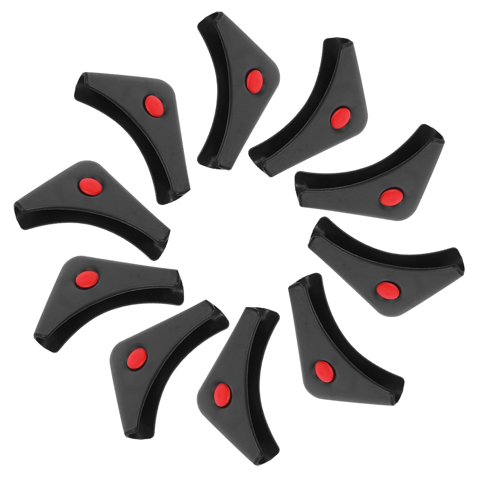 Embouts de pieds de chaise triangulaires OSALADI en plastique pour meubles, lot de 10