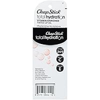 Vista 6 de ChapStick Total Hydration Aceite Labial con Vitaminas Enriquecido con Tinta (Casi Desnudo, 1 Tubo), Vitamina C, Vitamina E, Contiene Omega 3 6 9