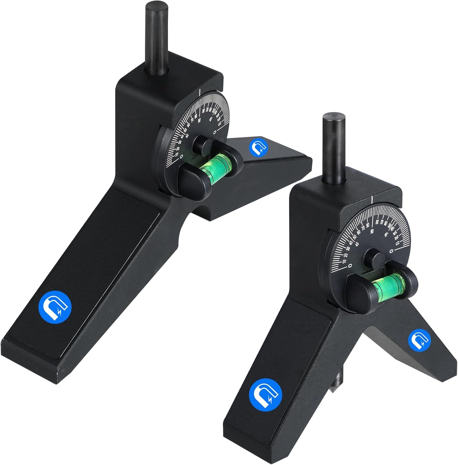 Magnetic Pipe Center Finder, Y-Shape Pipefitter Tool with Adjustable Protractor, Pipe Wrap Around, 3-Piece Gift Set