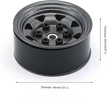 Pneus Et Jantes Beadlock Métal 1/10 Pour RC Crawler - 90 Mm - Caoutchouc, Roue Démontable - D90, CC01, TF2…