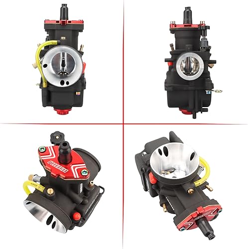 Miniatura 5 de NIBBI Carburador PWK24mm, apto para motor de motocicleta de 125 cc a 150 cc con chorros de carbohidratos para DirtBike MiniBike Pit Bike GY6 ATV