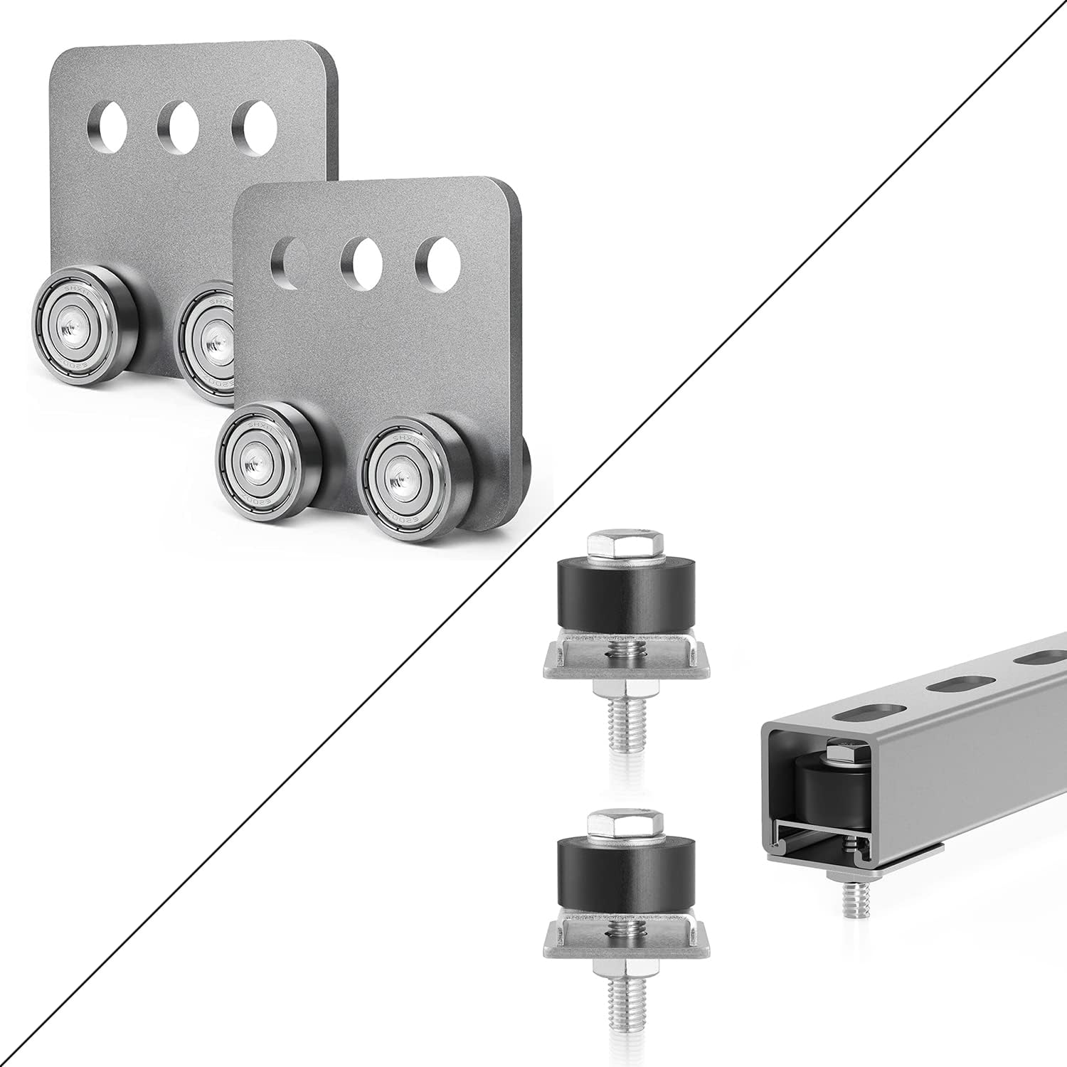 4 Wheel Trolley Assembly & Trolley Roller Limit, Design for