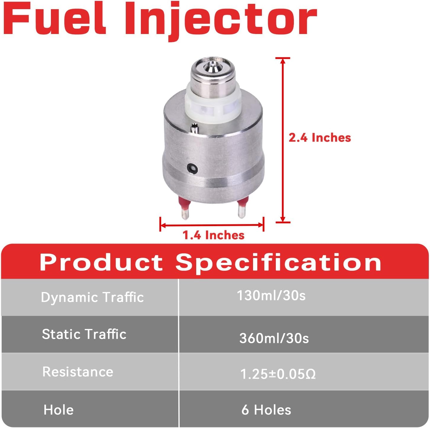 Fuel Injectors Set of 2 Compatible with Buick Roadmaster Cadillac Brougham Blazer Suburban Tahoe GMC Yukon Isuzu Oldsmobile V8 5.7L Replace# 17111864 17112494